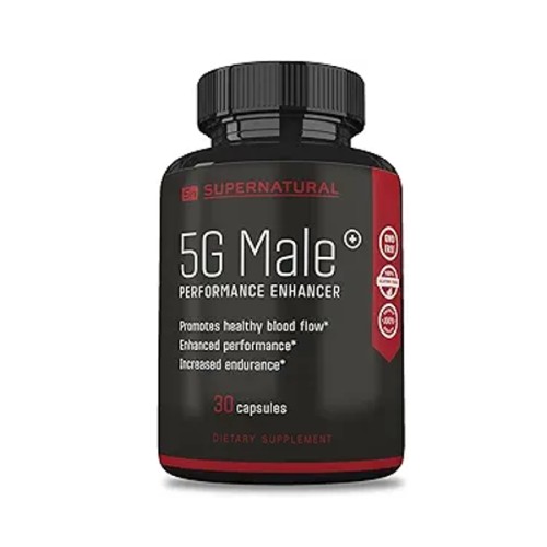 5G Male Natural T Booster – Stamina, Strength & Endurance Support with Ginseng, Garlic, Ginkgo & Vitamin D (30 Capsules)